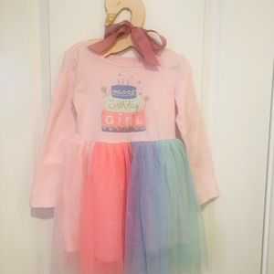 Carter’s Birthday Cake Colorful Tulle Dress, 4T